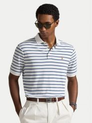 Polo Ralph Lauren Polo 710974586500 Biały Custom Slim Fit. Białe koszulki polo męskie Polo Ralph Lauren, m, bez wzorów, z bawełny, bez ramiączek. Za 689.99 zł.