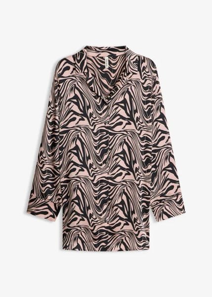 Koszula nocna z satyny. Czarne koszule nocne damskie bonprix, bez wzorów, z koronki. Za 54.99 zł.
