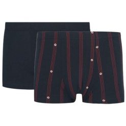 Fila Bokserki 2-pack Navy/Bordeaux XL. Brązowe bokserki męskie Fila, m, bez wzorów. Za 173.99 zł.