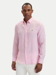 Tommy Hilfiger Koszula MW0MW41530 Różowy jasny Regular Fit. Czerwone koszule męskie Tommy Hilfiger, m, bez wzorów, ze lnu, bez kołnierzyka, bez ramiączek. Za 489.99 zł.