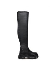 Tommy Jeans Kozaki Tjw Lightweight Otk Boot EN0EN02634 Czarny. Czarne kozaki damskie Tommy Jeans, z jeansu, bez obcasa, na płaskiej podeszwie. Za 639.99 zł.