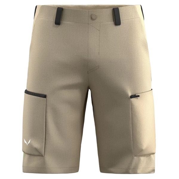 Spodenki cargo Salewa Puez Hemp. Brązowe szorty męskie Salewa, na lato, s, bez wzorów, z elastanu, klasyczne. Za 497.50 zł.