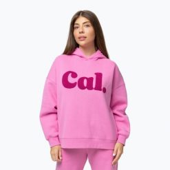 Bluza damska Pitbull Cal. Hooded. Czerwone bluzy damskie PITBULL, l, bez wzorów, z bawełny, bez kaptura. Za 209.99 zł.