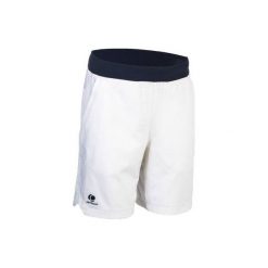 Spodenki 900 Jr białe. Krótkie spodenki sportowe męskie marki ARTENGO. W wyprzedaży za 29.99 zł.
