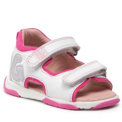 Sandały Garvalin. Białe sandały dziewczęce Garvalin, bez zapięcia. Za 229.99 zł.