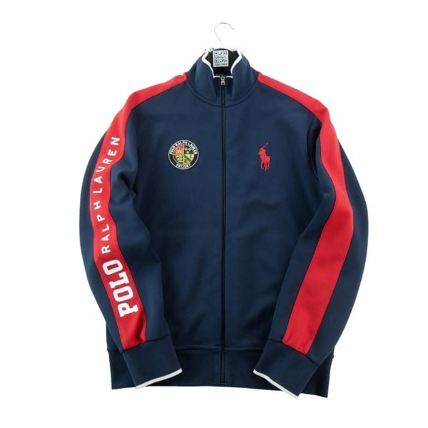 Kurtka Męska Écusson Est. 1967 Granatowa. Niebieskie kurtki męskie Ralph Lauren, m, z aplikacjami, z materiału. Za 314.16 zł.