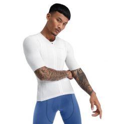 Ultralekka koszulka rowerowa męska SRX PRO Ardiden. Białe koszulki sportowe męskie SIROKO, m, bez wzorów, z elastanu, bez kołnierzyka, bez ramiączek, rowerowe. Za 252.00 zł.