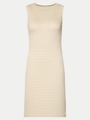 Guess Sukienka codzienna Denisa W4GK0Z KC790 Beżowy Slim Fit. Brązowe sukienki damskie Guess, na co dzień, m, z aplikacjami, z bawełny, bez kołnierzyka, bez ramiączek, proste. Za 239.99 zł.