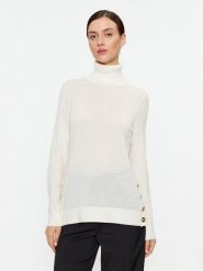 MICHAEL Michael Kors Golf MF360NV4VR Écru Regular Fit. Swetry damskie MICHAEL Michael Kors, xl, bez wzorów, z wełny, bez kołnierzyka, bez ramiączek, bez kaptura. Za 519.99 zł.