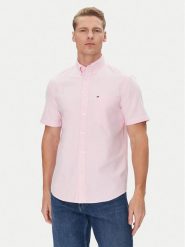 Tommy Hilfiger Koszula Heritage MW0MW36272 Różowy Regular Fit. Czerwone koszule męskie Tommy Hilfiger, m, bez wzorów, z bawełny, bez kołnierzyka, bez ramiączek. Za 199.99 zł.