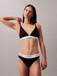 Calvin Klein Stringi Kobiety Bawełna czarny, XS. Czarne stringi damskie Calvin Klein, xs, bez wzorów, z bawełny. Za 99.95 zł.