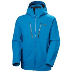 Długa kurtka narciarska Helly Hansen Alpha. Niebieskie kurtki snowboardowe męskie Helly Hansen, xl, bez wzorów, z dzianiny, długie, bez kaptura, narciarskie. Za 2,222.50 zł.