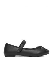 DeeZee Baleriny CEO-CM241231-3 Czarny. Czarne baleriny dziewczęce DeeZee, bez wzorów, ze skóry, bez zapięcia. Za 59.99 zł.