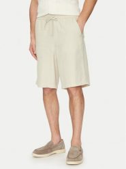 Guess Szorty materiałowe F5GD00 WH4J0 Zielony Regular Fit. Zielone szorty męskie Guess, m, z aplikacjami, z bawełny. Za 169.99 zł.