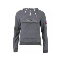 Damska bluza polarowa z kapturem Peak Mountain Aflow. Szare bluzy damskie Peak Mountain, bez wzorów, z polaru, z kapturem. Za 193.50 zł.