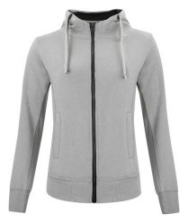 Clique Classic Hoody Full Zip Women — damska bluza z kapturem na zamek – grey. Szare bluzy damskie CLIQUE, xs, bez wzorów, z bawełny, z kapturem. Za 237.97 zł.