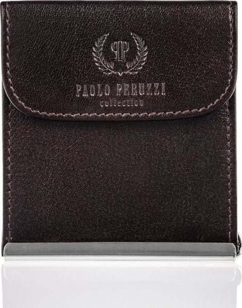 Paolo Peruzzi MAŁY PORTFEL MĘSKI SKÓRZANY BANKNOTÓWKA T-10-BR. Portfele męskie Paolo Peruzzi, bez wzorów. Za 76.05 zł.