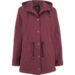 Parka z regulacją obwodu bonprix czerwony klonowy. Czerwone parki damskie bonprix. Za 139.99 zł.