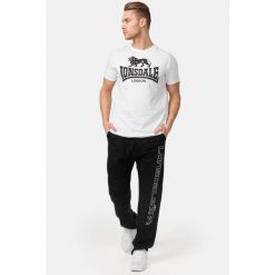 Spodnie do biegania Lonsdale Stonesfield. Czarne spodnie sportowe męskie Lonsdale, s, z aplikacjami, z dresówki, do biegania. Za 227.50 zł.