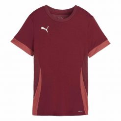 Damski jersey Puma Teamgoal Matchday. Czerwone t-shirty damskie Puma, bez wzorów, z jersey, sportowe, bez kołnierzyka. Za 165.50 zł.