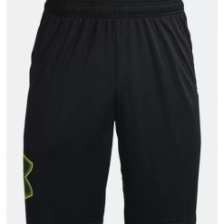 Spodenki sportowe męskie Under Armour Tech Graphic. Czarne krótkie spodenki sportowe męskie Under Armour, m, bez wzorów. Za 178.74 zł.