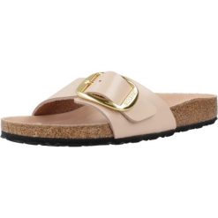 Kapcie Birkenstock Madrid Bb Damskie. Brązowe kapcie damskie Birkenstock, bez wzorów, z materiału. Za 667.85 zł.