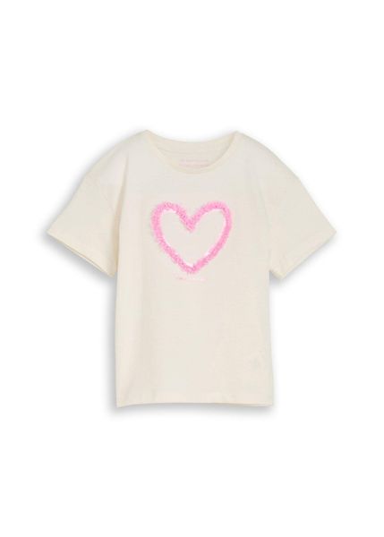 Koszulka oversize marki Tom Tailor. Białe t-shirty i topy dla dziewczynek bonprix, bez wzorów, bez ramiączek. Za 89.99 zł.