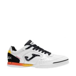 Buty męskie piłkarskie Joma Top Flex Indoor 2632. Białe buty sportowe męskie Joma, ze skóry, bez zapięcia, do piłki nożnej. Za 275.99 zł.