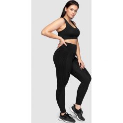 Legginsy treningowe z wysokim stanem 4FPro SPDF414 - czarny. Czarne legginsy damskie 4f, bez wzorów, z dzianiny, z podwyższonym stanem, na jogę i pilates. W wyprzedaży za 129.99 zł.