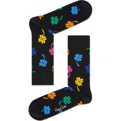 Happy Socks - Skarpetki Big Luck. Czarne skarpety damskie Happy Socks, z bawełny. W wyprzedaży za 29.90 zł.