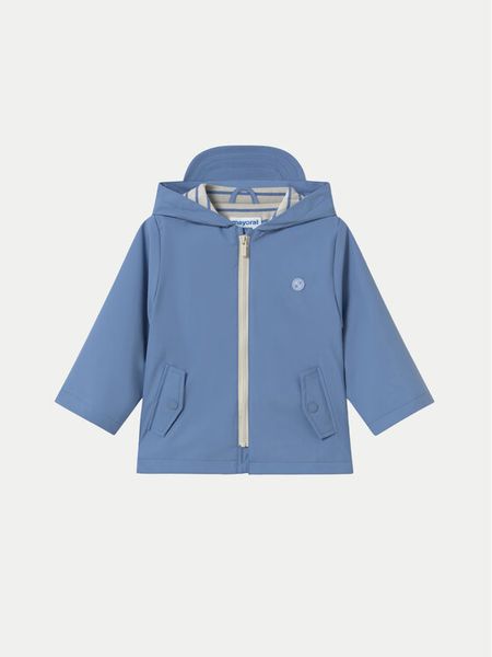Mayoral Kurtka przeciwdeszczowa 1475 Niebieski Regular Fit. Niebieskie kurtki i płaszcze dla chłopców Mayoral, bez wzorów, z syntetyku, bez kaptura. Za 99.99 zł.