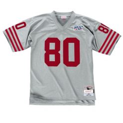 Koszulka Nfl San Francisco 49ers Jerry Rice. Szare koszulki sportowe męskie Mitchell & Ness, bez wzorów, bez kołnierzyka, bez ramiączek, do piłki nożnej. Za 636.50 zł.