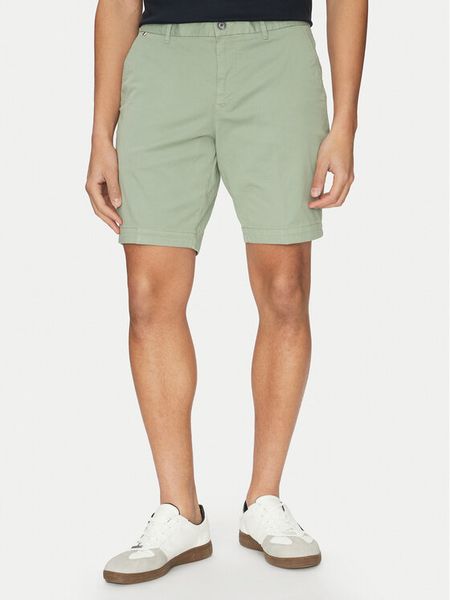 BOSS Szorty materiałowe H-Slice 50540743 Zielony Regular Fit. Zielone szorty męskie Boss, m, bez wzorów, z bawełny. Za 509.99 zł.