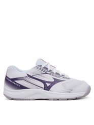 Mizuno Buty halowe Cyclone Speed 5 V1GC258035 Biały. Białe obuwie sportowe damskie Mizuno, bez wzorów, ze skóry. Za 209.99 zł.