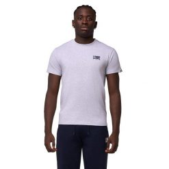 Koszulka na siłownia na czas wolny. Szare buty sportowe męskie LEONE 1947 APPAREL, bez wzorów, z bawełny, bez kołnierzyka, bez ramiączek, na fitness i siłownię. W wyprzedaży za 90.94 zł.