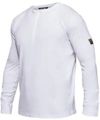 F.ENGEL Explore Grandad L/S T-Shirt Explore Grandad L/S T-Shirt Str.: M Farve: Hvid. T-shirty męskie 4f, l, bez wzorów, bez kołnierzyka. Za 79.84 zł.