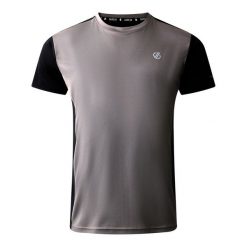 Męska Koszulka Discernible III. Szare koszulki sportowe męskie Dare 2b, m, bez wzorów, bez kołnierzyka, bez ramiączek, trekkingowe. Za 63.99 zł.