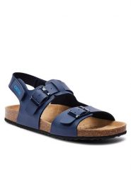 Geox Sandały J Ghita Boy J358LD 000BC C4002 D Granatowy. Niebieskie sandały chłopięce Geox, ze skóry, bez zapięcia. Za 239.99 zł.