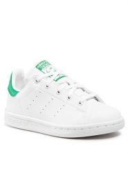 Adidas Sneakersy Stan Smith C FX7524 Biały. Białe buty sportowe dziewczęce Adidas, bez wzorów, ze skóry, bez zapięcia. Za 169.99 zł.