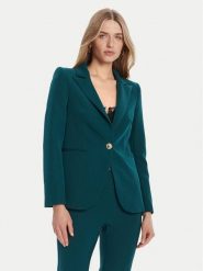 Rinascimento Marynarka CFC0126224003 Zielony Regular Fit. Zielone żakiety damskie Rinascimento, xl, bez wzorów, z syntetyku. Za 539.99 zł.