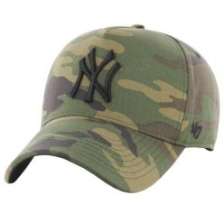 Męska czapka z daszkiem 47 Brand MLB New York Yankees MVP Cap. Zielone czapki i kapelusze męskie 47 Brand, bez wzorów, z bawełny, sportowe. Za 109.99 zł.