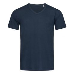 Męska Koszulka Ben Z Dekoltem V. Szare koszulki sportowe męskie Stedman, l, bez wzorów, bez kołnierzyka, bez ramiączek, trekkingowe. Za 53.99 zł.
