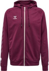 Bawełniana bluza z kapturem zapinana na zamek Hummel Move Grid. Fioletowe bluzy męskie Hummel, xl, bez wzorów, z bawełny, z kapturem, na fitness i siłownię. Za 235.25 zł.