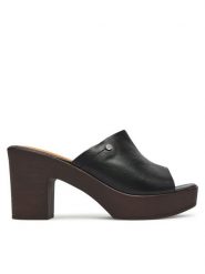 Lasocki Klapki EST-2027-02 Czarny. Czarne klapki damskie Lasocki, bez wzorów, ze skóry, bez obcasa. Za 169.99 zł.