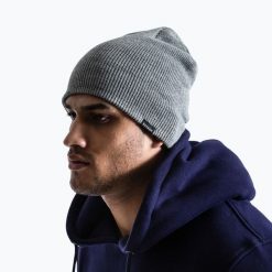 Czapka zimowa męska BOXRAW Beanie. Szare czapki i kapelusze męskie BOXRAW, na zimę, bez wzorów, eleganckie. Za 94.99 zł.