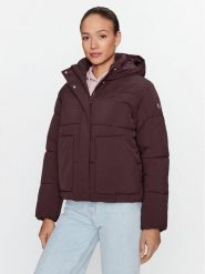 Champion Kurtka przejściowa Hooded Jacket 116921 Brązowy Custom Fit. Brązowe kurtki damskie Champion, xl, bez wzorów, z syntetyku, bez kaptura. Za 709.99 zł.