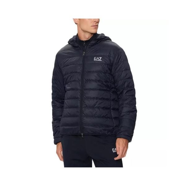 Kurtka puchowa Mężczyzna EA7. Niebieskie kurtki męskie EA7, na zimę, m, bez wzorów, z materiału, bez kaptura. Za 599.99 zł.