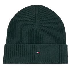 Czapka Tommy Hilfiger. Zielone czapki i kapelusze męskie Tommy Hilfiger, na zimę, bez wzorów. Za 189.99 zł.