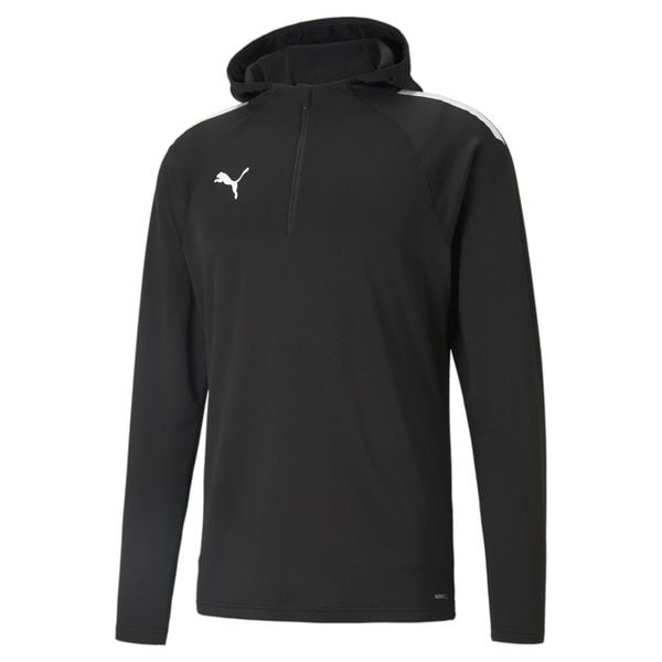 Bluza treningowa z kapturem Puma Team Liga. Czarne bluzy męskie Puma, s, bez wzorów, z poliesteru, z kapturem. Za 250.95 zł.