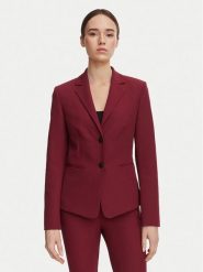 HUGO Marynarka Agonia-1 50539976 Czerwony ciemny Slim Fit. Czerwone żakiety damskie Hugo, bez wzorów, z syntetyku. Za 899.99 zł.